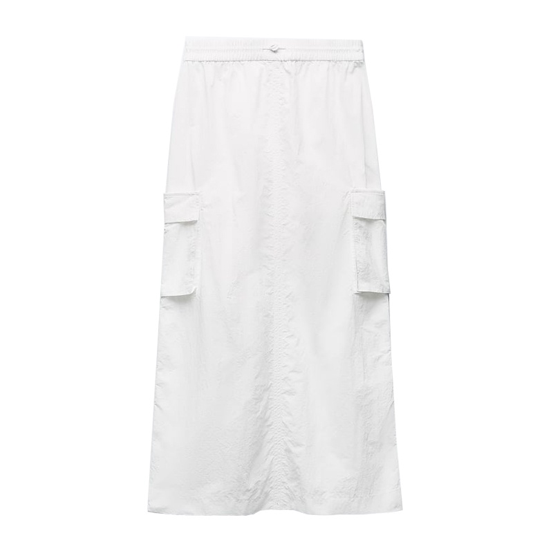 Zara Set Áo Khoác Không Tay Có Mũ + Chân Váy Lưng Cao Thời Trang Dành Cho Nữ8421213 8416213