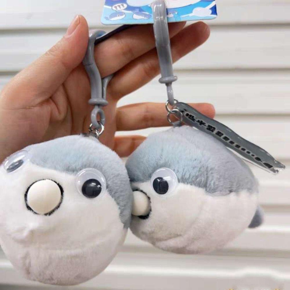 Shanlin Thú Nhồi Bông Hình Cá sacabambaspis Mềm Mại Đáng Yêu Có Móc Khóa unisex