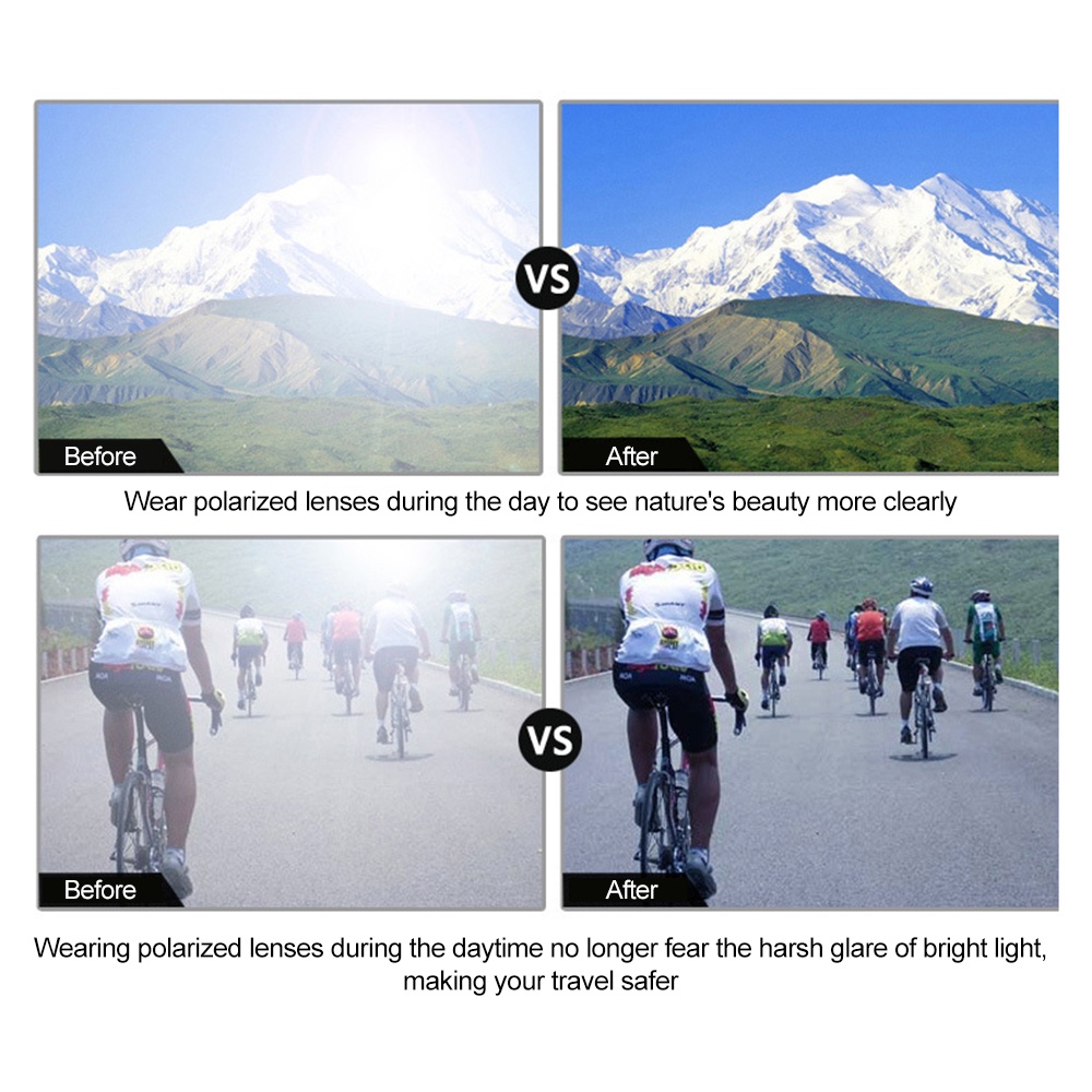 Kính Mát Phân Cực Chống Lóa Dùng Lái Xe Ngoài Trời Cho Nam Và Nữ