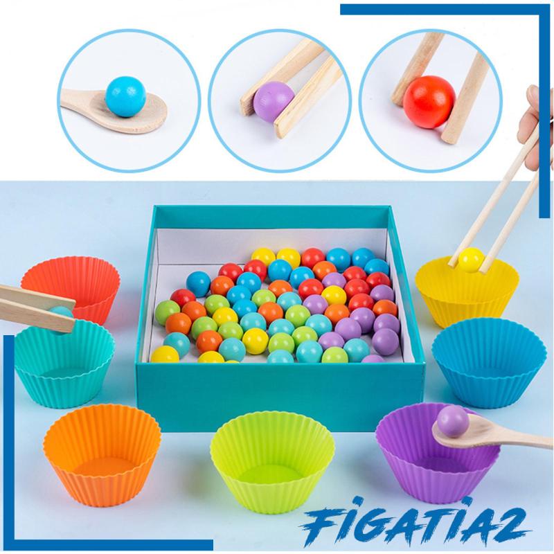 Montessori Đồ Chơi Phân Loại Màu Cầu Vồng Dành Cho Trẻ Mẫu Giáo