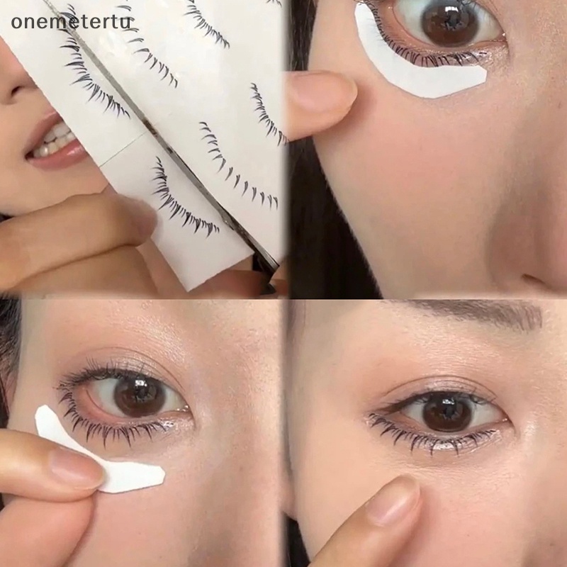 Onemetertu Miếng Dán Hình Xăm Lông Mi Dạng Bất Đối Xứng Dùng Một Lần