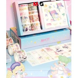 Set 20 cuộn băng dính washi diy trang trí đa ứng dụng
