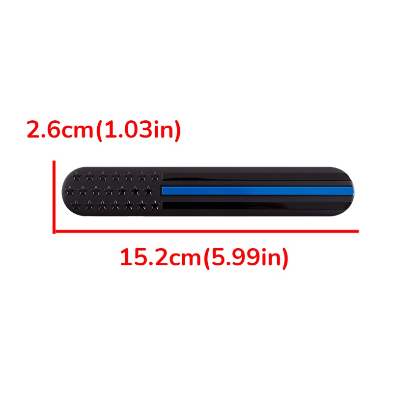 FENDER Nhãn Dán Trang Trí Thân Xe Ô Tô Hình Cờ Mỹ