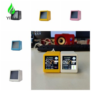  YIYU Wifi Đồng Hồ Để Bàn lcd Nhiệt Kế Điện Tử Thông Minh Đa Năng Phiên Bản Tiếng Anh Đơn Giản Sử Dụng Ngoài Trời 