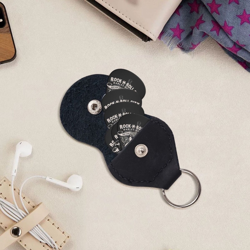 Harley Davidson Set 6 Miếng Gảy Đàn guitar 3 Phím Dày Khác Nhau Thích Hợp Với guitar / ukulele / V.V.