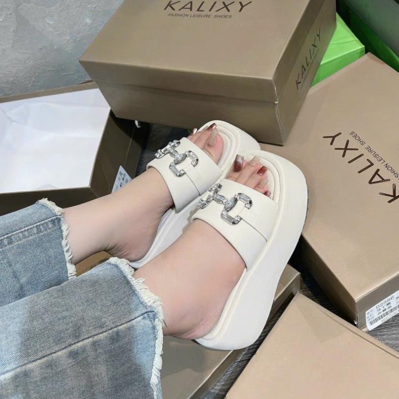 DÉP XUỒNG 7 PHÂN QUAI NGANG PHỐI ĐÁ G.C-THỜI TRANG LUDUMI