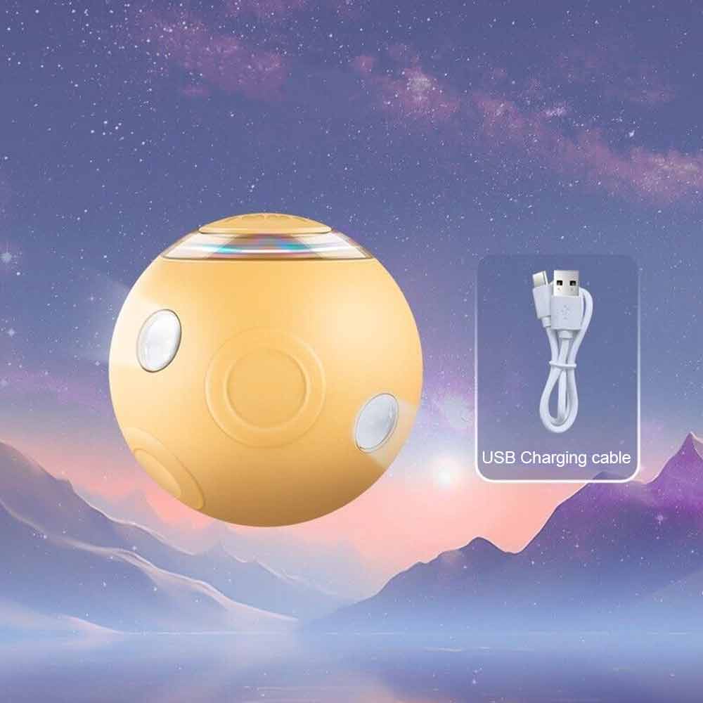 Interactive Cat Toy Ball Electric 360° Self-Rotating USB Rechargeable with LED Light Smart Toy