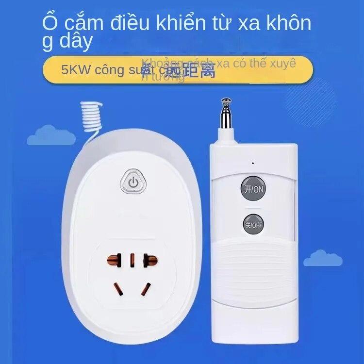 Ổ Cắm Điều Khiển Từ Xa Zhengshi 220V30A Km Công Suất Cao Khoảng Cách Xa Không Dây Điều Khiển Thông Minh Công Tắc Đèn - 1KmChốngThấm ĐKXaĐơn