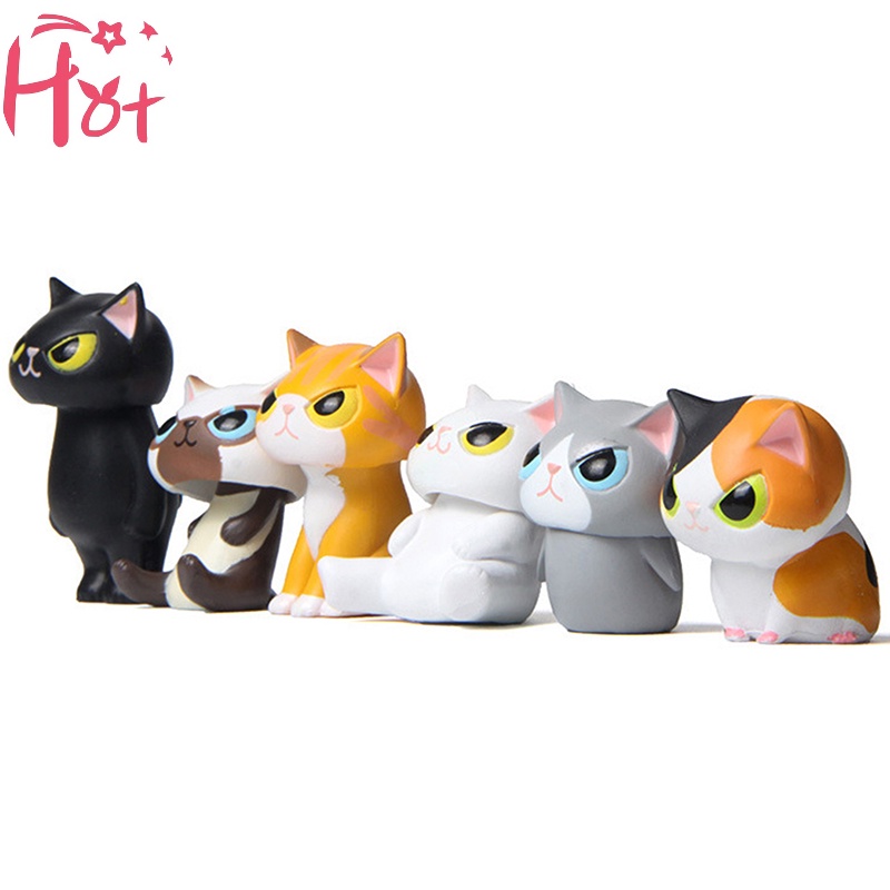 Jr Set 6 Mô Hình Mèo Chó shiba inu, guinea Pigs Mặc Đồ Sáng Tạo vn