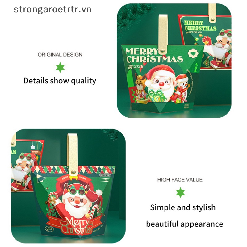 Hộp Quà Tặng Giáng Sinh / Năm Mới Hình Ông Già Noel / Táo Cầm Tay Mạnh Mẽ vn