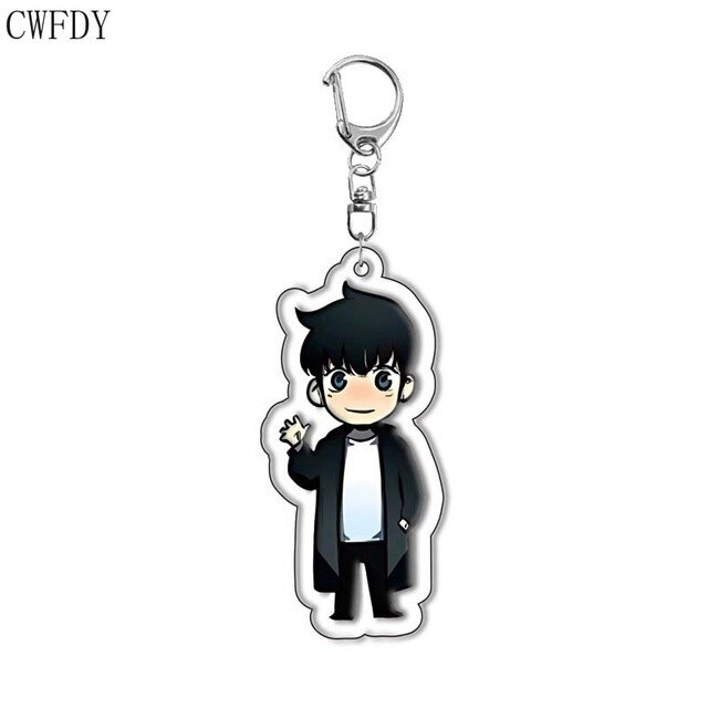 Móc Khoá Solo Leveling Manhwa Sung Jinwoo Truyện Tranh Hàn Quốc Trang Trí Túi Sách, Balo