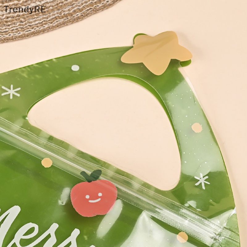 Set 10 Túi Đựng Bánh Kẹo Giáng Sinh Có Khóa Kéo