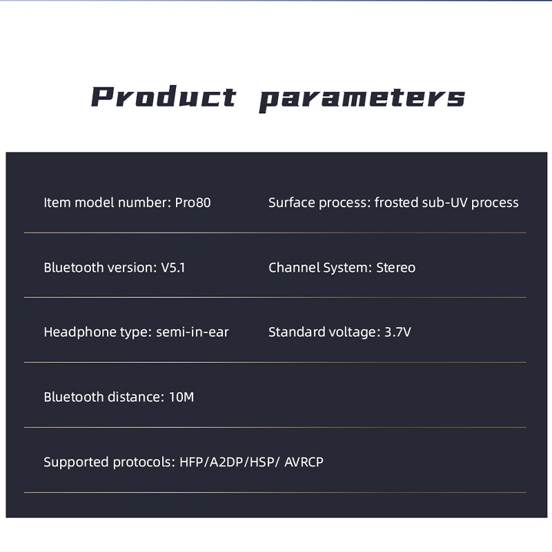 Tai Nghe bluetooth Không Dây pro80 tws 5.1 hifi Mpx4 Có Màn Hình led Chất Lượng Cao