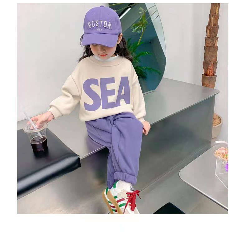 Áo Sweater Thể Thao Thời Trang Năng Động Cho Bé Gái