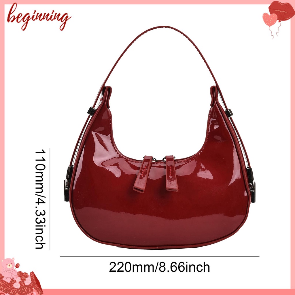 ✿ Bắt đầu ✿ Túi Da Đeo Vai Có Khóa Kéo Phong Cách vintage Thời Trang Cho Nữ