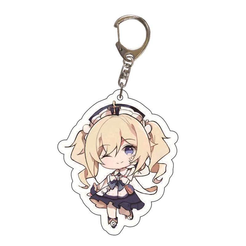 Chaoyangdn Móc Chìa Khóa Bằng acrylic Hình Nhân Vật anime xiao ningguang zhongli hu tao