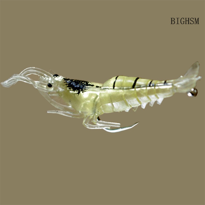 Bighsm 1 Mồi Câu Cá Giả Hình Tôm Mềm 1.3g4cm Có Móc Câu skk