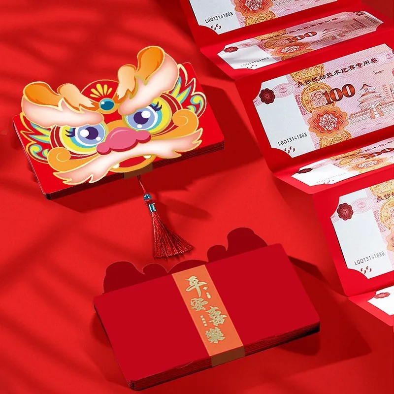 Bao Lì Xì Năm Mới 2024 Hình Rồng 2 / 6 / 10 Ngăn