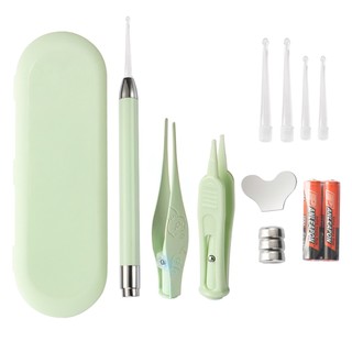 Bộ Dụng Cụ Lấy Ráy Tai Có Đèn Dạ Quang Cho Bé,món vệ sinh tai mũi cho bộ 3 -joyhome_official