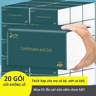Free Ship - Thùng 20 Gói Giấy Ăn Rút Zhongxing - Giấy 5 lớp Siêu Dai Chuẩn Nội Địa Trung Quốc