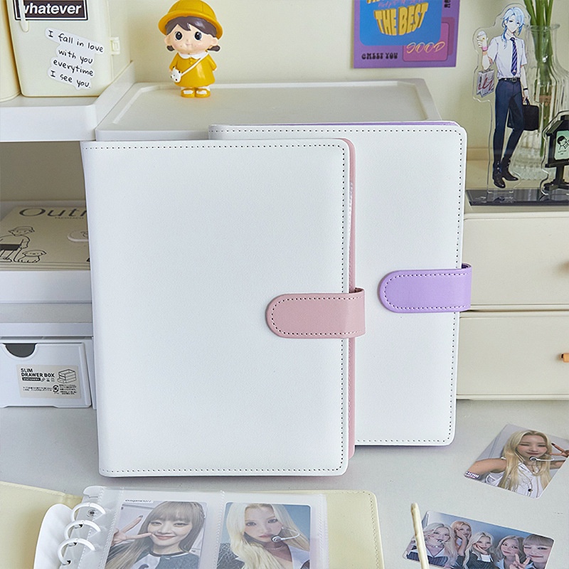 Nucelle album Đựng Ảnh Thẻ Id Bằng pu Khổ a5 star chaser 3-inch Tiện Dụng polaroid