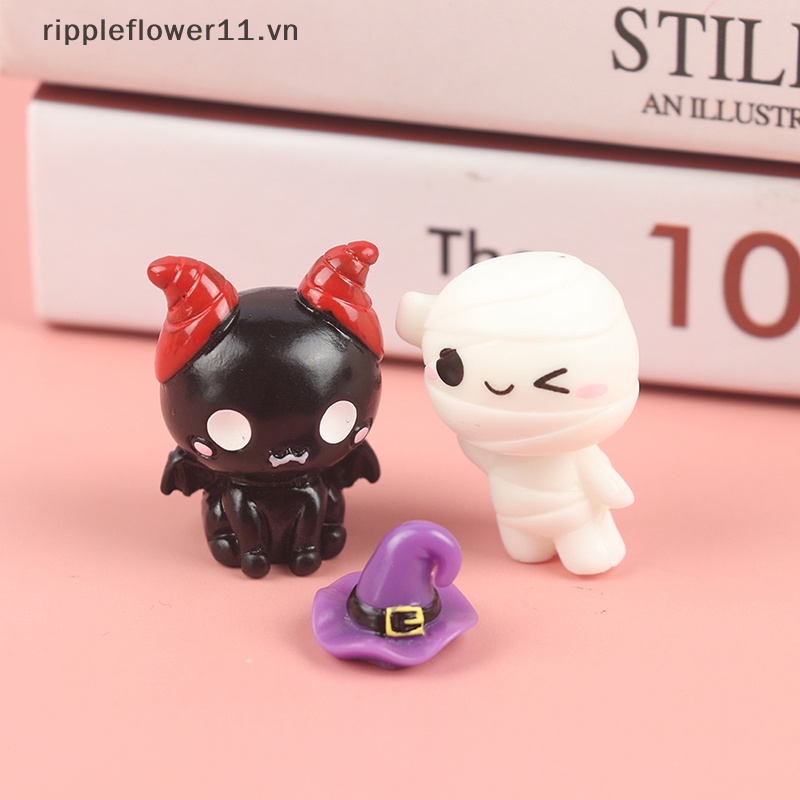 Mô Hình Nhện Và Quả Bí Ngô mini Bằng Nhựa Trang Trí halloween