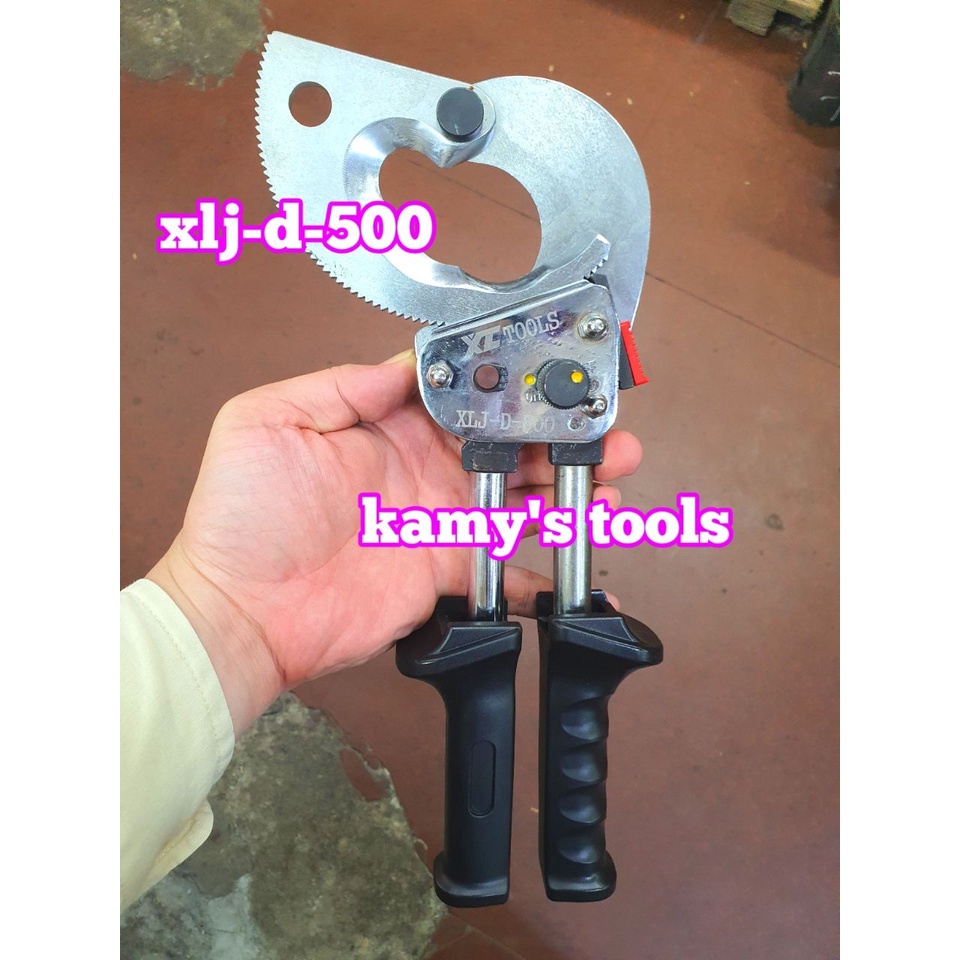 Kìm cắt cáp nhông XLJ-D-500 cắt đồng nhôm 500mm2 40mm cán kéo dài