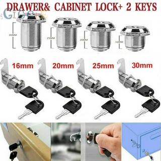 【GIGGLE】Mailbox Lock Mailbox Box Hook Lock Cupboard Desk Drawer Elements 16/20/25/30mm