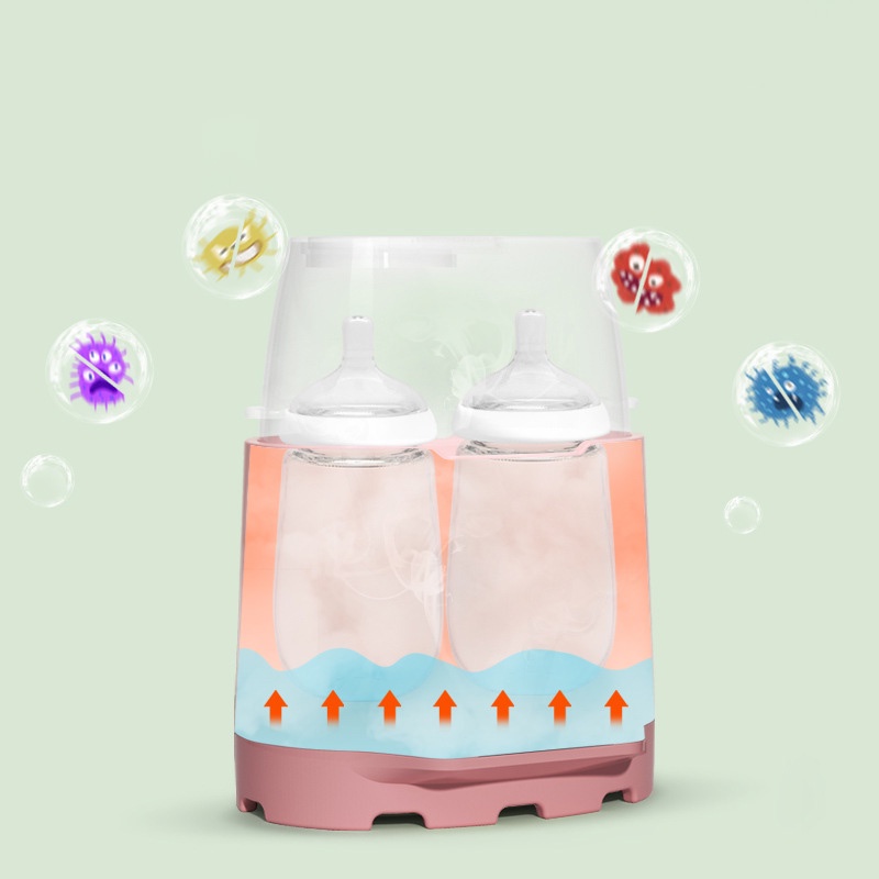 Xiaozhubangchu Máy Tiệt Trùng Hâm Nóng Sữa Em Bé Màn Hình lcd Cảm Ứng 2 Trong 1