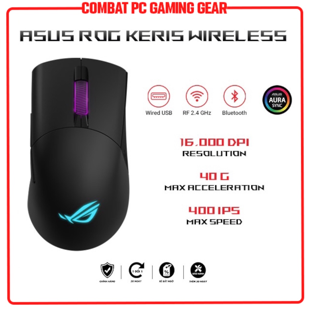 Chuột ASUS Rog Keris - Rog Keris Wireless Gaming