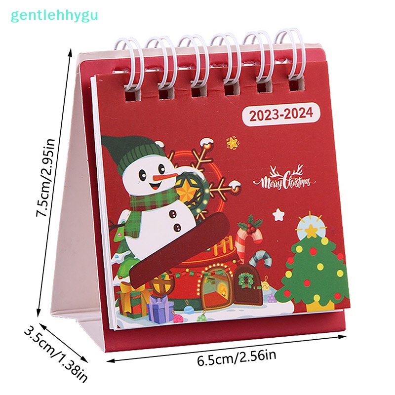 Lịch Để Bàn mini gentgu 2024 Họa Tiết Giáng Sinh Dễ Thương vn