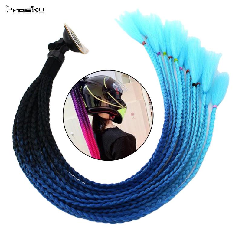 Mũ Bảo Hiểm Đuôi Heo Đội Tóc Xoăn 55cm