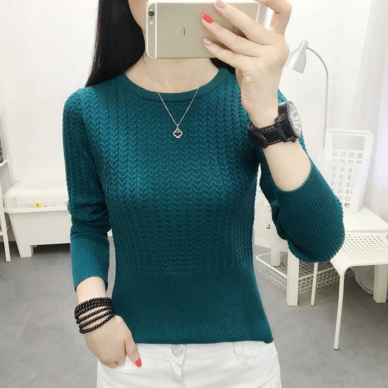 Áo sweater Tay Dài Cổ Tròn Thời Trang Mùa Thu Mới Cho Nữ