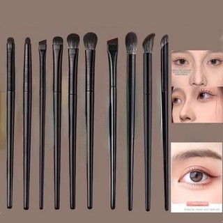 Cọ Trang Điểm Mềm Phấn Mắt Bút Kẻ Mắt Bàn Chải Lông Mày Mũi Bóng Nổi Bật Chi Tiết Mắt Dụng Cụ Trang Điểm 10 Chiếc