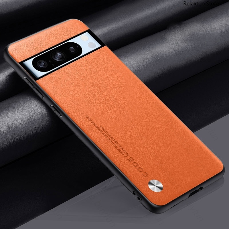 Skin Leather Leather Texture Casing For Google Pixel 8 Pro 8Pro 8A Pixel8Pro Pixel8A 5G Soft Silicone Phone Case Shockproof Lens Protection Back Cover Casing