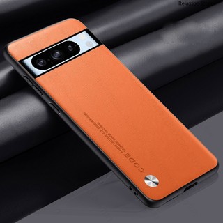 Skin Leather Leather Texture Casing For Google Pixel 8 Pro 8Pro 8A Pixel8Pro Pixel8A 5G Soft Silicone Phone Case Shockproof Lens Protection Back Cover Casing