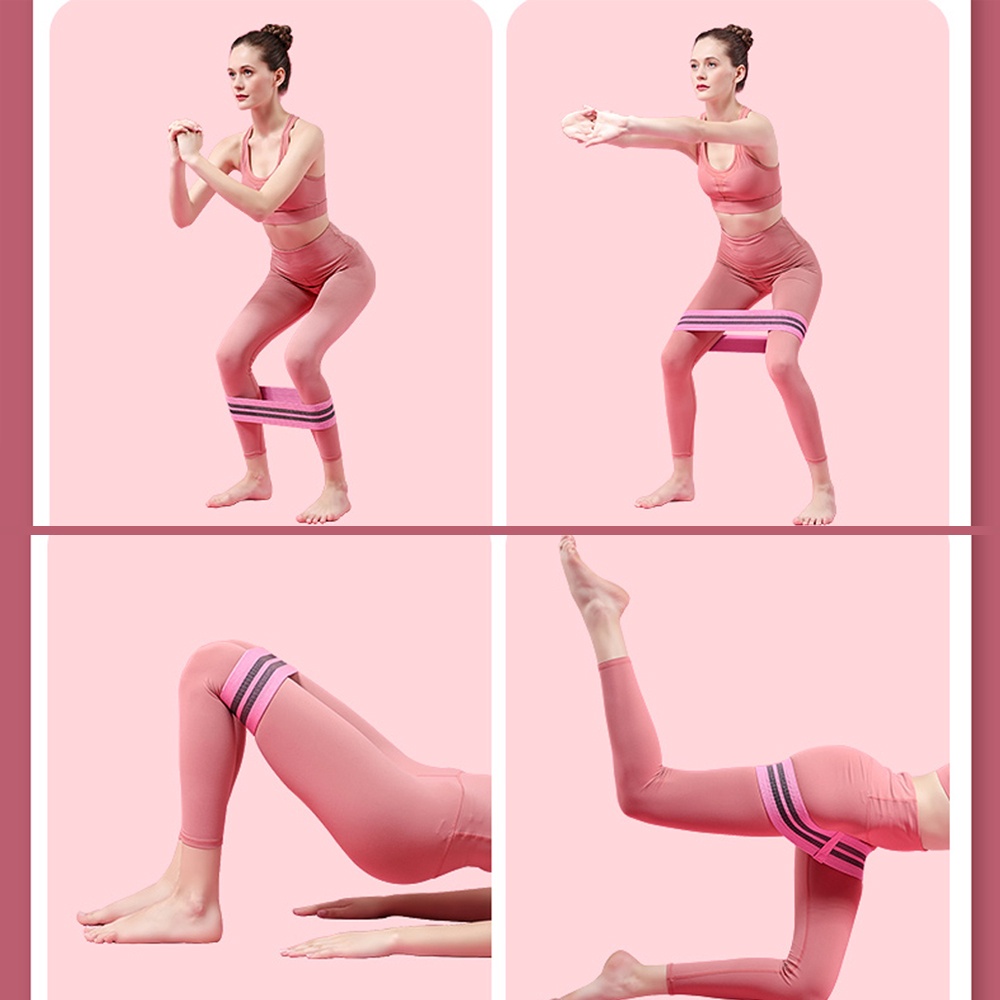 Dây kháng lực đàn hồi tập Gym/Yoga, Dây Mini Band tập mông chân tập thể dục siêu bền chính hãng