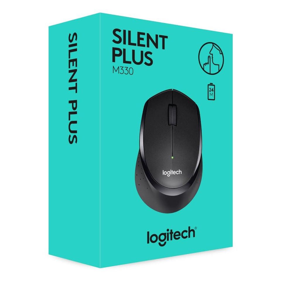 Chuột không dây Logitech M330 Silent Plus giảm ồn 90% - USB 2.4GHz,chuột máy tính,hàng công ty, Bảo hành 6 tháng