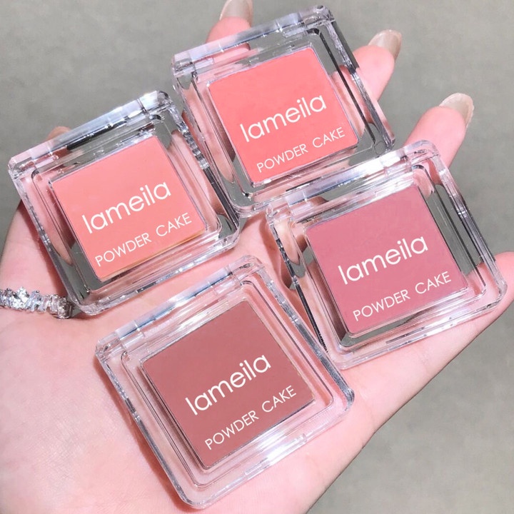 Má hồng 1 ô VUÔNG 3591 Lameila, chất phấn mịn lì, lên màu chuẩn