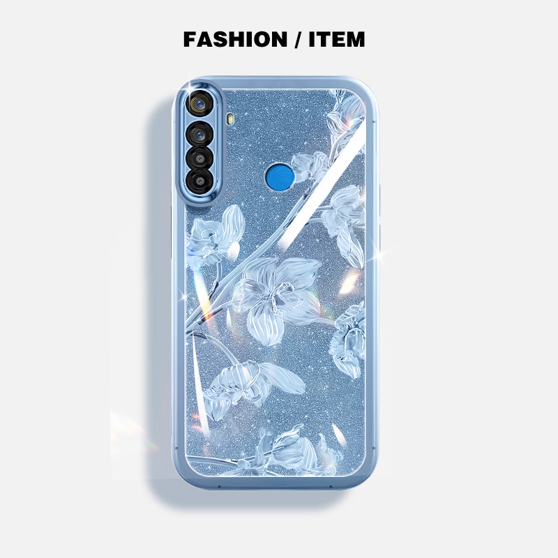 Bảo Vệ Ốp Điện Thoại Silicon Chống Rơi Họa Tiết Hoa bauhinia Cho oppo realme 5i 6i 5s c3 5