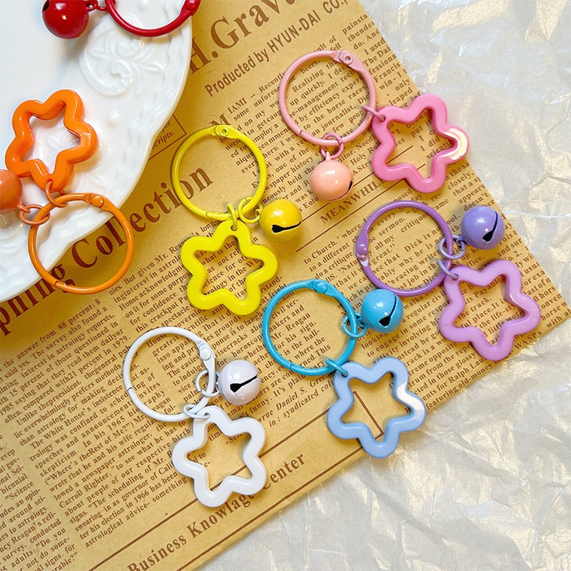 Móc Khóa Hình Ngôi Sao Năm Cánh Chất Liệu acrylic
