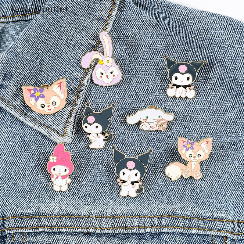Thời Trang Ghim Cài Ba Lô Hình sanrio hello kitty kuromi Cinnamoroll my melody Dễ Thương Mới