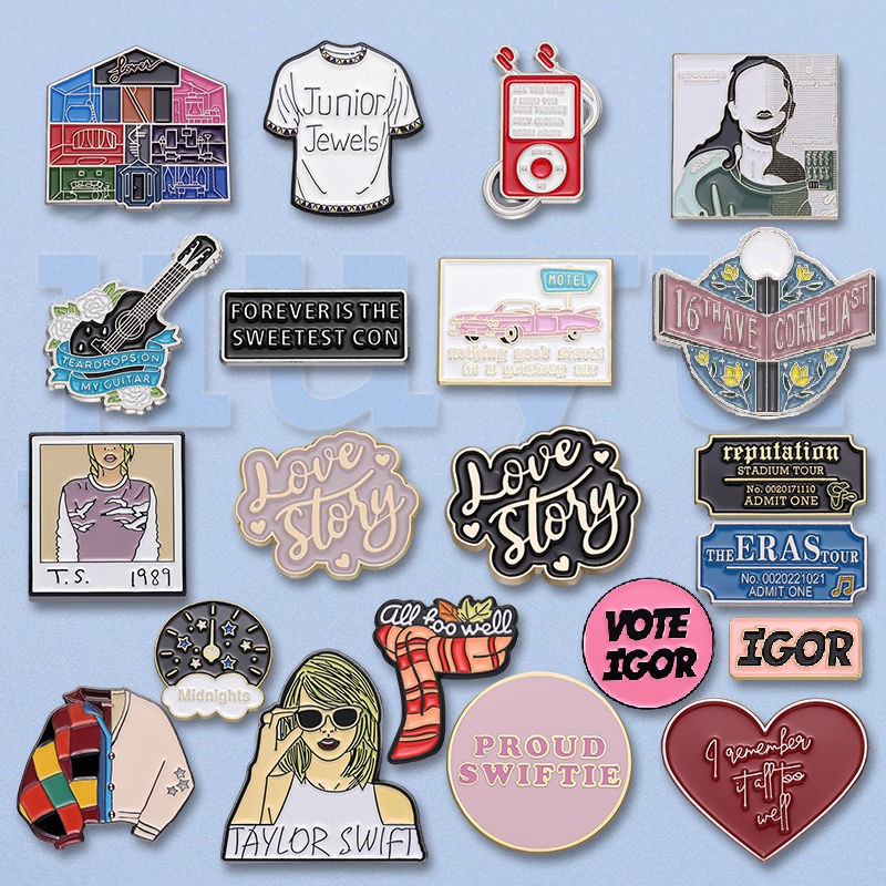 Ghim Cài Áo Hình taylor swift 1989 Thời Trang
