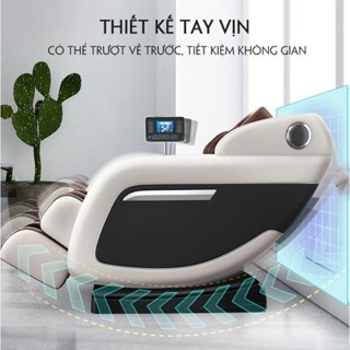Ghế massa toàn thân cao cấp công nghệ Nhật Bản JM9 bi cố định có túi khí bóp đùi,bóp đầu và bi xoay phần Mông -TIẾNG VỆT