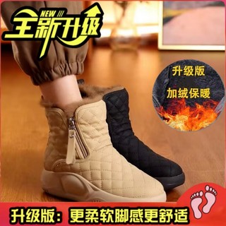 Giày Bốt Cổ Cao Chống Trượt Lót cotton Dày Dặn Giữ Ấm Tốt Thời Trang Cho Nữ size 35-42 41