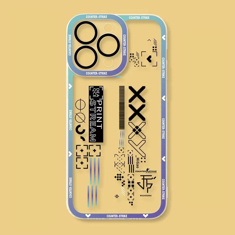 Ốp lưng iPhone Cạnh Vuông Jicase In Hình Game CSGO Counter Strike Art