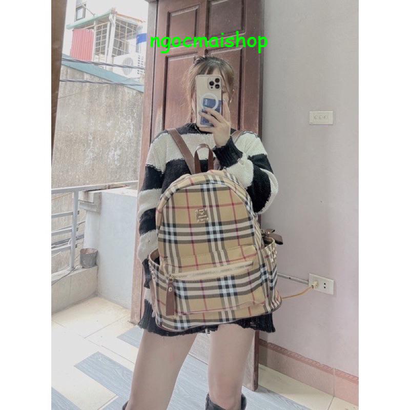 ✅SALE-Balo BRR kẻ đi học, đi làm - Balo to  vừa a4 hoạ tiết kẻ bb siêu trẻ trung năng động, tiện lợi