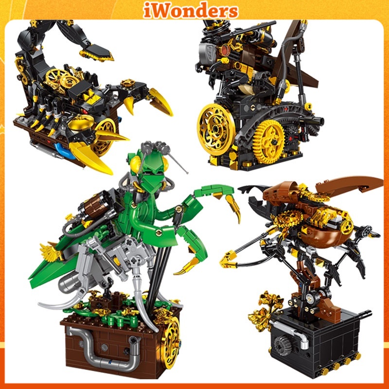 Hàng Mới Về Mới Bộ Đồ Chơi Lắp Ráp Cơ Khí jd011-014 Bằng Bọ Cạp Cho Bé