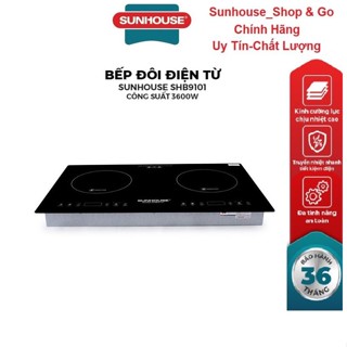Bếp đôi điện từ SUNHOUSE SHB9101