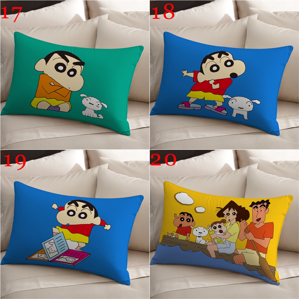 Vỏ Gối polyester Hình Chữ Nhật In Hình shin-chan nohara shinnosuke Trang Trí Nhà Cửa